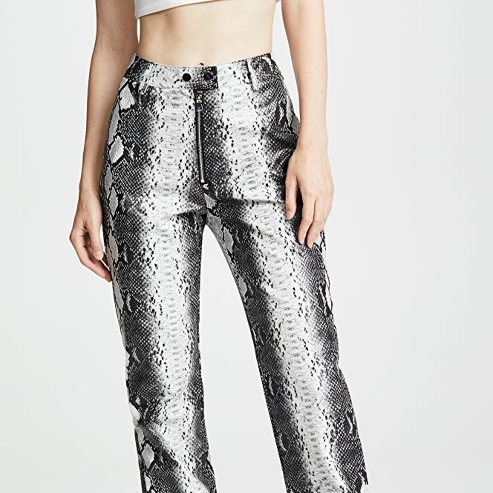 I AM GIA SNAKE PRINT PANTS
